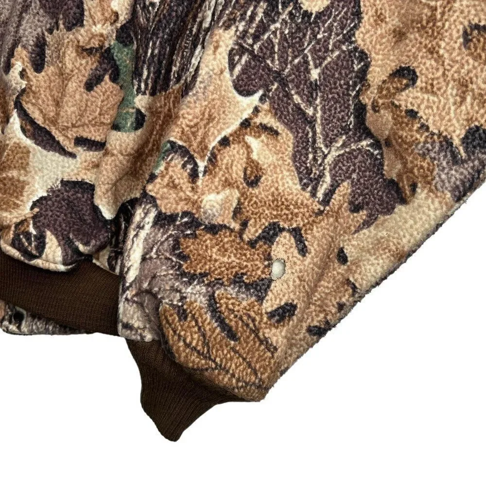 Classics By Ranger Camo Coat Men Vintage Camouflage Fleece Bomber Hunting Jacket
